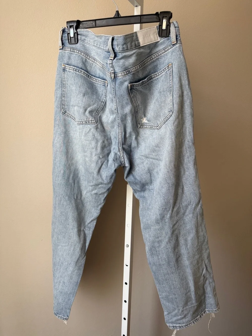 Pistola Charlie High Waist Straight Leg Distressed Jeans - Picture 5 of 7